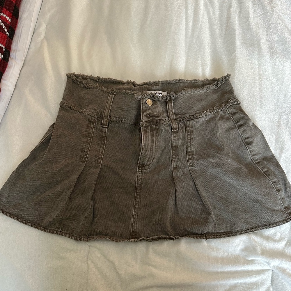 Garage Distressed Mini Skirt